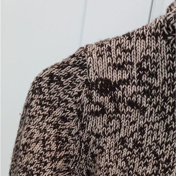 Gap Lambswool/Cotton Turtleneck Sweater Marled  Rolled Hem Size Medium - Picture 5 of 9
